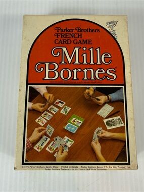 Vintage Mille Bornes The French Card Game 1971 Parker Brothers 100% Complete